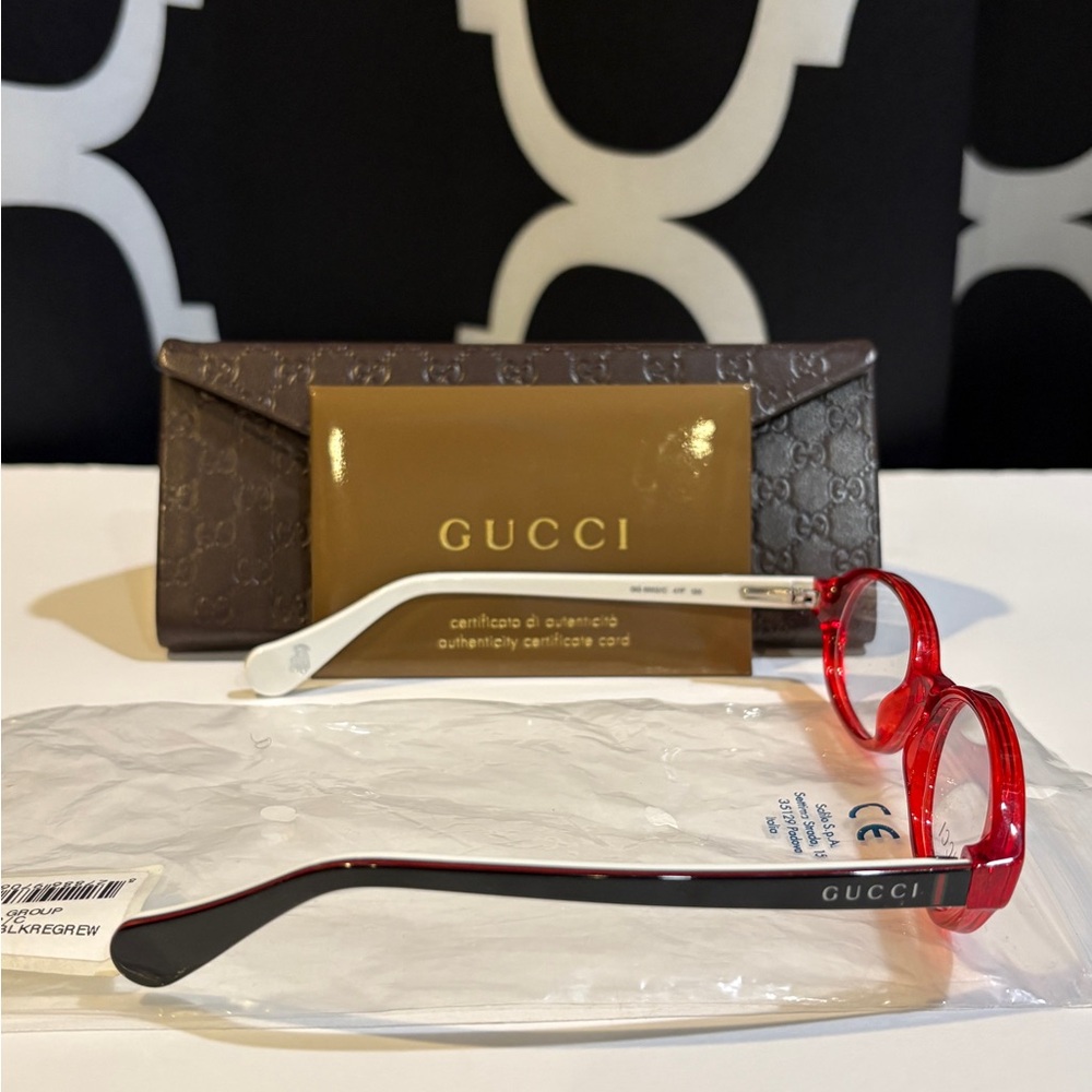 Gucci Kids Red Glasses - Picture 4 of 6